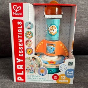 Hape Air Rocket Stacking Tower - Blue & Orange